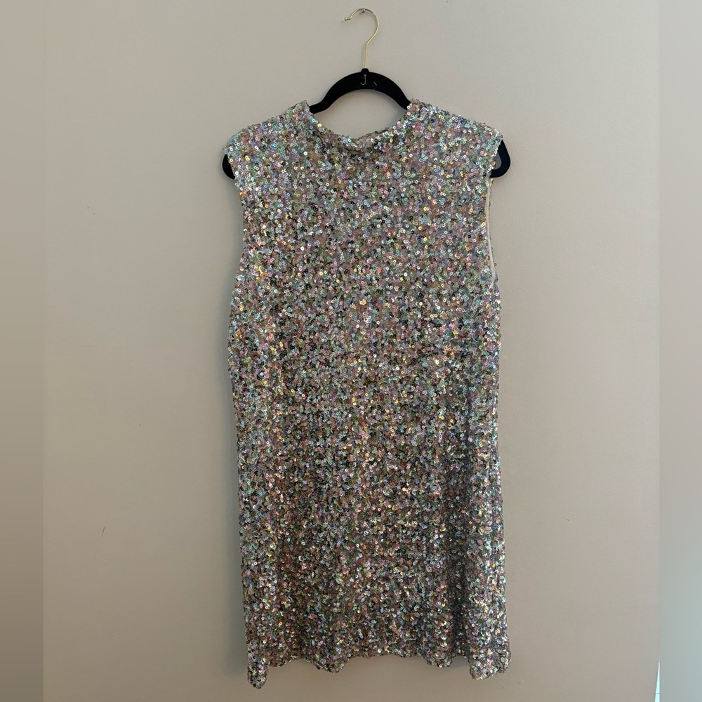 Multicolored sequin dress Nasty Gal size 14